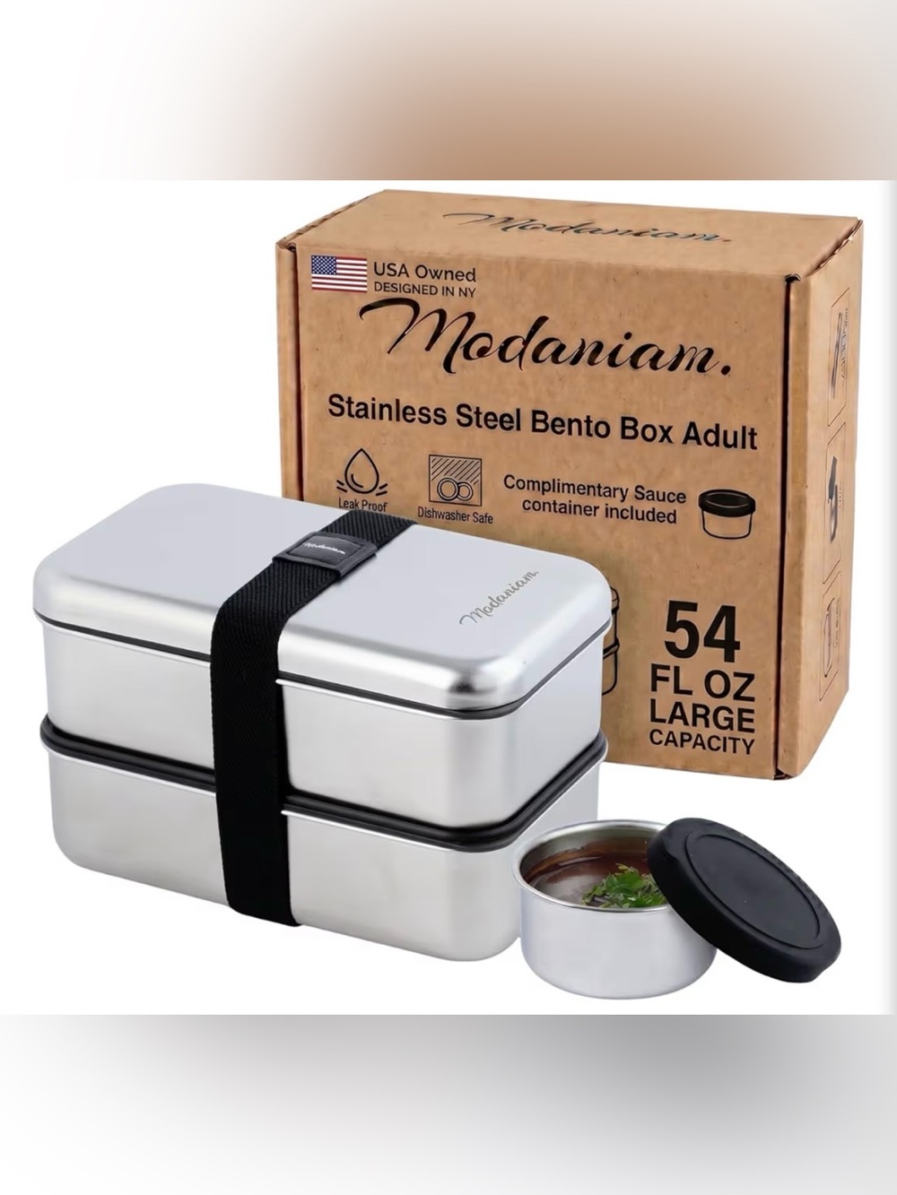Modaniam Stainless Steel Bento Lunch Box NWT